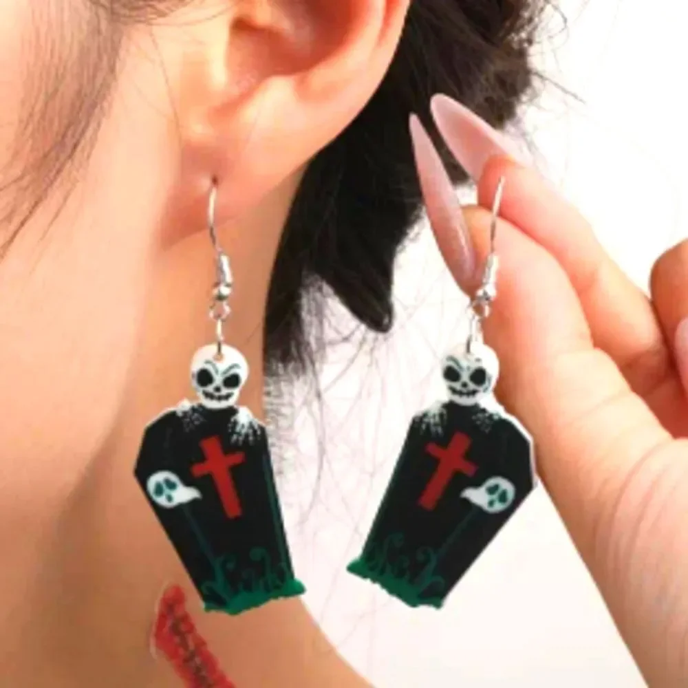 Skeleton Halloween Earrings